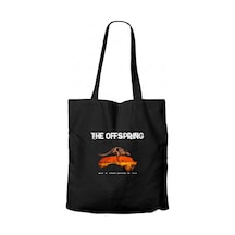 The Offspring Raw & Down Siyah Fermuarlı Bez Çanta Gabardin