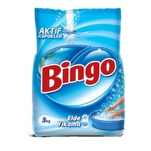 Bingo Elde Yıkama 3 KG Toz Çamaşır Deterjan