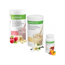 Besleyici Shake Karışımı Formül 1 Ahududu 550g 1 Vanilya 550g Şeftali Çay 50g