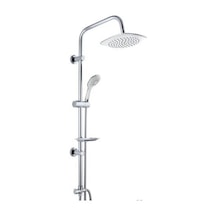 Sürgülü Duş Seti Beyaz - Krom