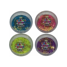 Slime Simli 4 Renk Kaliteli Fosforlu Ele Yapışmayan Pofuduk Yumuşacık Slime