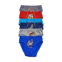Tutku Iç Giyim Erkek Çocuk Desenli Slip Külot 6 Lı Paket