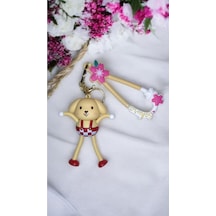 3d Büyük Boy Sevimli Köpek Figürlü Anahtarlık Sakura Temalı Ve Çanta Aksesuar