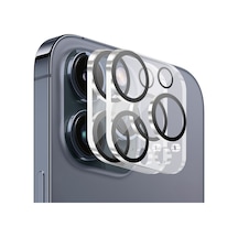 Buff Apple Uyumlu iPhone 13 Pro Max / 13 Pro Kamera Lens 2 Adet Şeffaf