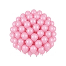 Bebek Pembe Renk Lateks Pastel Balon 30 Cm - 50 Adet Açık Pembe