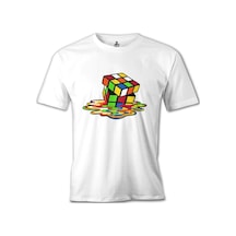 Color Cubes Beyaz Erkek Tshirt