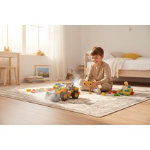 Z6828a 1:18 9 Kanal Alaşımlı U/k İş Makinası Kepçe Çok Renkli