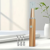 Willowhaven Golden Evde Kullanım İçin 3 Modlu 4 Metal Başlı Led Aydınlatmalı Elektrikli Diş Temizleyici Seti