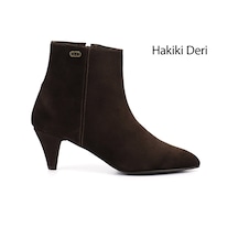 Gönderi R Kadın Kahve Süet Fermuarlı Sivri Burun Hakiki Deri Bot Gkzb13453443 Kahve