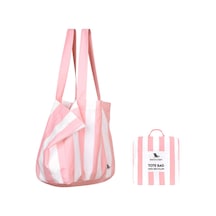 Dock And Bay Katlanabilir Çanta Cabana Malibu Pink Pembe - Beyaz
