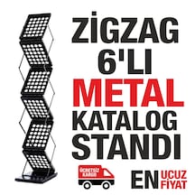 Zigzag Fuarlar İçin Katlanır Katalog Standı Ücretsiz Kargo