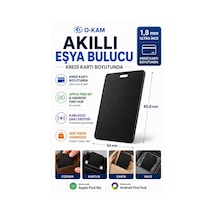 Ok110 Akıllı Kart Tipi Konum Takip Cihazı İos Ve Android Uyumlu Aircard Siyah