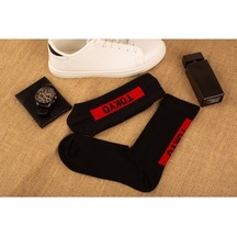 Siyah Tokyo Erkek Soket Çorap