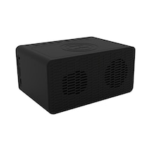 Flybuy Bt-508 Kablosuz Bluetooth Hoparlör: 2x Hoparlörlü, Kablosuz Şarj, Fm Radyo, Alarmlı, Mikrofonlu, 6 Saat Çalma Süresi
