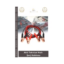 Akütakviye Bakır Kalın 1200 Amper Güçlü Profesyonel Oto Araç Akü Takviye Hızlı Şarj Kablosu