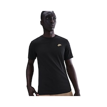 Nike M Nsw Club Tee Erkek Günlük Tişört Siyah/krem Siyah/krem