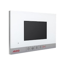 Audio 001188 Görüntülü Diafon 7 İnç Mekanik Buton Beyaz Gd-18