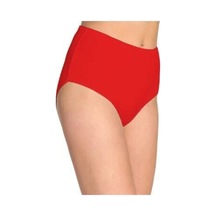 Kadın Beyaz Yüksel Bel 6'lı Paket Pamuklu Penye Külot 001