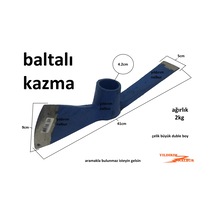 Baltalı Kazma Büyük Boy Odun Kesme Baltalı Toprak Kazması Çelik