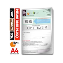 Yds Almanca 2026/1 Yabancı Dil Sınavı Ösym Tıpkı Basım Çıkmış Soru Deneme Kitapçığı E-yds Uygun