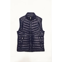 Erkek Standart Fit Dik Yaka Cepli Fermuarlı Lacivert Şişme Yelek-32598 Lacivert Erkek Standart Fit Dik Yaka Cepli Fermuarlı Lacivert Şişme Yelek-32598 Lacivert