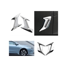 Üniversal Krom Kaput Çamurluk Venti Izgarası Sağ Sol 2 Adet Mini Scoop Vent Spor Görünümlü 1.sınıf İthal 2 Adet Silver Gümüş 00 Şüscaroto Aksesuar