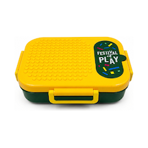 Dream Vest Tek Katlı 2 Bölmeli Lego Çelik Beslenme Kutusu 600ml Sarı U