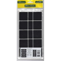 Pacific 6040 BL Yapışkanlı Keçe  40 mm X 40 mm Siyah