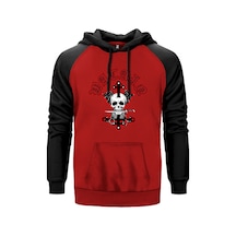 Watain Merch Deaths Head Kırmızı Renk Reglan Kol Sweatshirt