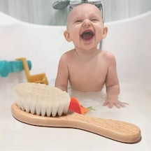 Organik Keçi Kılı Bebek Banyo Tarağı