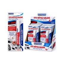 12 Adet Metalik Beyaz Oto Rötuş Kalem Fırça Uç 5ml 5705