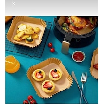 DMR Pisirme Kagidi Airfryer XXL XL Air Fryer Yagli Kagit Xiaomi Philips Tüm Markalara Uyumlu 50 Adet