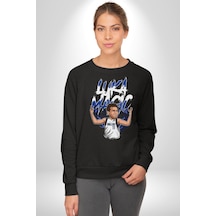 Luka Luka Doncic Basketboll Dallas Unisex Siyah Sweatshirt Siyah