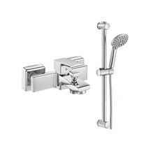 Eca Tiera Banyo Bataryası + Eca Logica Sürgülü Duş Seti Üst Takımı Krom
