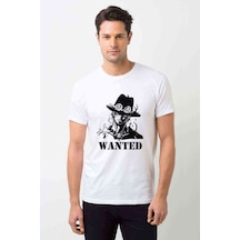 Anime One Piece Baskılı Beyaz Erkek Tshirt (534483593)