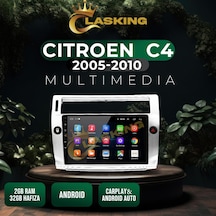Cıtroen C4 2005-2010 Gri 2 Gb Ram 32 Gb Hafıza Androıd Multımedıa