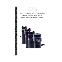 Özel Seri Gece Lambası Outdoor Lamba Sporcu Işığı Şeritli Zoom Odaklı El Feneri Bigem Belirtilmemiş