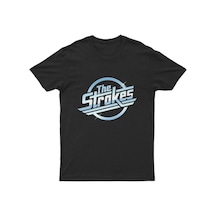 Adrift The Strokes Unisex Tişört The Strokes T-shirt Bet8355 Siyah