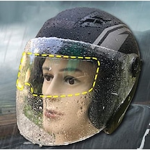 5dm-motosiklet Kaskı İçin Yağmur Kaydırıcı