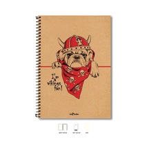 Le Color A4 Defter Düz 200 Syf Köpek Eco Açık Gri