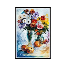 Çiçek Tasarımlı 20x30 Cm Retro Ahşap Poster Çok Renkli - 743300986 Çok Renkli