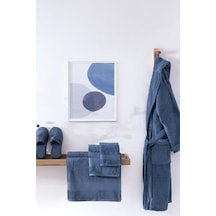 Yataş Essentials 3'lü Banyo Seti Terlik 39-41 - Navy İndigo