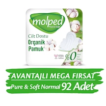 Molped Pure&Soft Normal Hijyenik Ped Avantajlı Mega Fırsat Paketi 92 Adet