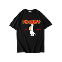 Brz Collectıon Brz Collection Unisex Oversize Droopy T-shirt Siyah