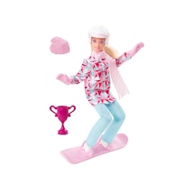 Barbie  Snowboard Sporcusu Bebek HCN32