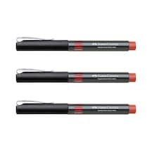 Faber-castell 5405 İğne Uçlu Roller Kalem 0.5 Mm Kırmızı 3 Adet