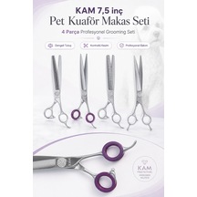 Kam 7,5 İnç Pet Kuaför Makas Seti