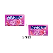 Vivident 45 Dakika Ahududu Aromalı Şekersiz Tatlandırıcılı Şerit Sakız 2 x 26 G