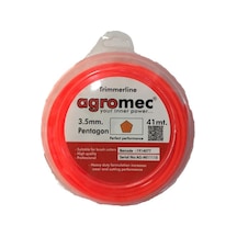 Tırpan Misinası - Agromec 4 Mm 32 Metre Beş Köşe Misina - Pembe