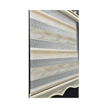 Sütlü Kahve Damask Desenli Zebra Stor Perde Kahve - 502884572 Kahve